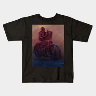 Beksinski - motorcycle of zdzislaw beksinski Kids T-Shirt